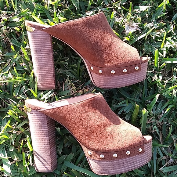 MICHAEL KORS PEEP TOE CLOGS 6M - Picture 14 of 16